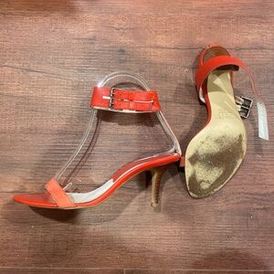 FINAL LAST CHANCE PATRIZIA PEPE Coral Ankle Cuff Low Heel Sandals